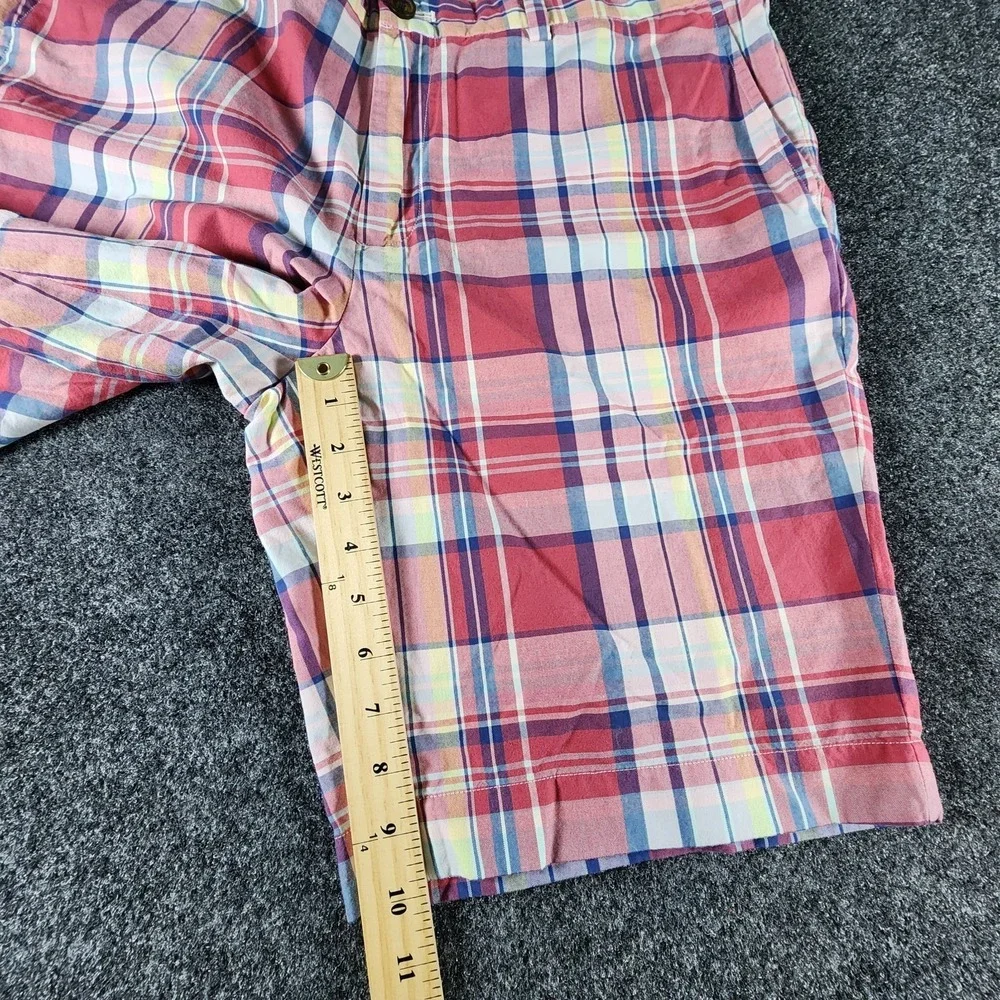 Brooks‎ Brothers Plaid Multicolor Shorts Mens 36 Cotton Casual Preppy Golf EUC